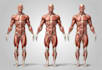 draw exercise, medical and anatomy illustrations