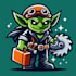 design outstanding  goblin mascot logo with express deliver