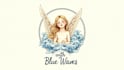 do outstanding angel with blue waves logo with express delivery