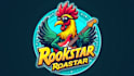 design unique rockstar rooster logo with a creative concept