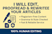edit, humanize and proofread your blog post and web content