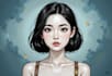 draw cartoon or realistic portrait illustration