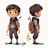 create simple 2d game characters