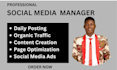 be your social media manager and content creator