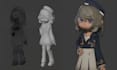 create stylized 3d character model for animation