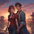 make a anime couple character art anime style