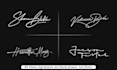 draw professional scripted unique real handwritten signature