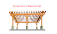 draw patio, pergola, porch, shed permit drawings set