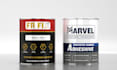 design professional paint bucket, oil tin, and adhesive labels with 3d mockup
