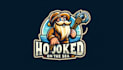 do unique hooked on the sea logo with a creative concept