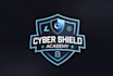 design unique cyber shield logo with my own creative thinking