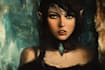 paint a dark fantasy portrait
