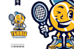 create sport cartoon tennis logo