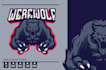 make creative mascot werewolf logo