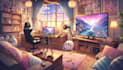 design a vtuber anime and vtuber background