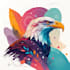 create abstract geometric digital art
