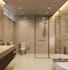 create a 3d design for the bathroom, laundry room