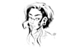 draw a digital ink illustration with a character