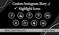design aesthetic instagram highlight covers and custom icons