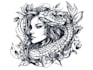 make beautiful line art tattoo design