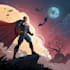 create a comic cover page design illustration
