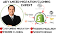 clone website migrate from wordpress squarespace wix godaddy magento to shopify