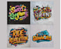 design graffiti font logo and illustration