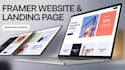 create responsive framer landing page design, framer website