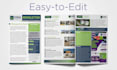 do clean and premium newsletter design, magazine, editable, print, digital