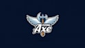 make unique flying axe with wings logo with a free source file