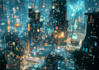 design cyberpunk futuristic city art