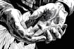 engraving linocut style digital drawing art