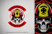 make creative mascot fireman firefighter logo