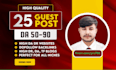write high da guest post backlinks with SEO quality service