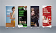 design pull ups banner, stand banner, roll up banner