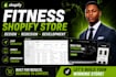 design redesign setup and develop a high converting gym fitness shopify website