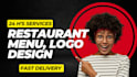 provide fast restaurant menu data entry services