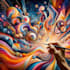 create magical abstract art, psychedelic, surrealism, cubism