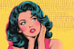 draw pop art in retro comic style