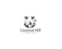 design custom tropical coconut tree beach logo with high quality