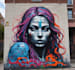 design ionic poplar and graffiti canvas wall art