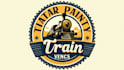 create outstanding train logo with express delivery