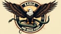 do modern eagle and snake fighting logo with unlimited revisions