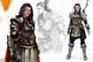 paint concept art and character sheets for you