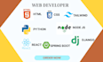 do full stack websites, frontend and backend development