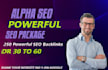 do powerful alpha SEO package 250 powerful backlinks rank your website