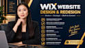 build wix website wix business website design redesign wix website landing page