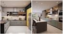 do kitchen interior in 3d and render