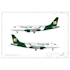 design aircraft livery and technical drawing