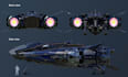 design spaceship 3d model, 3d starship, 3d ship, hard surface models, 3d mech